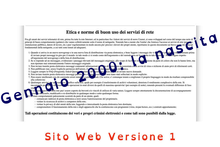 Sito Web versione 1